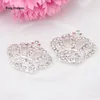 Ny ankomst Rhinestone Crown -utsmyckning som används på inbjudan Flat Back 28mm 24mm 20st Lot 4 Colors Decoration Tiara KD541325L