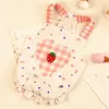 Dog Apparel 2023 Summer Clothes Skirt Puppy Small Costume Dress Strawberry Heart Vest Cat Yorkies Poodle Pomeranian Pet Clothing