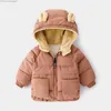 Mantel Koreanische herbst und winter kinder jacke cartoon bär ohr kleines mädchen jacke 1-6 jahre kinder männer der anzug Z230720