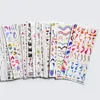 Autocollants Stickers 120 Design Nail Sticker Set Rotation Ruban Eau Autocollant Amour Géométrie French Tip Slider Sticker Décoratif Nail Sticker 230718