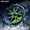 Wristwatches Sell Mens Watches Steel Waterproof For Creative Fashion 360 Rotating Car Wheel Dial Quartz Wristwatch Relogio Masculino
