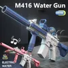 Песчаная игра в воду развлечения. Игрушки для водяного пистолета M416 играет в весенних и летних детских игрушках автоматически стрелять в высокое давление непрерывно 230718