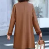 Cappotto lungo in pelle da donna 2023 Giacca coreana autunno inverno lungo da donna Pelliccia di grandi dimensioni allentata Una giacca a vento Trend femminile Top