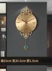 Wall Clocks Modern Light Luxury Pure Copper Clock Fashion Home Creative Watch American Simple Decorative