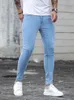 Männer Jeans Streetwear Ripped Skinny Hip Hop Mann Mode Estroyed Oversize Hosen Einfarbig Männlich Stretch Casual Denim Hosen 230718