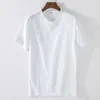 Męskie koszulki męskie męskie bawełniane bielizny luźne 2023 letnia solidna koszulka camisas de hombre moda bluzka joga bluzka joga bluzka