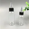 1000Pcs Prezzo di fabbrica 30ml 60ml 100ml 120ml Bottiglie contagocce in plastica trasparente Vendita più calda Bottiglie vuote E liquide Bottiglie PET Ejuice Ciful