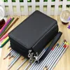 Pencil Bags 72 Holders 4 Layers Handy PU Leather School Pencils Case Large Capacity Colored Pencil Bag For Student Gift Art Supplies 230719
