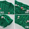 Trui 2022 Lente Herfst Meisjes Mode Bloem Truien Baby Kids Kinderen Breien Vest Drie Kleuren HKD230719