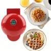 1pc Máquina de Pão Doméstico Máquina de Panqueca Mini Máquina de Waffle de Bolo de Assar Sanduíche Máquina de Café da Manhã, Material Escolar, Volta às Aulas