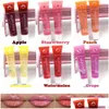 Brillant à Lèvres Fruit Burst Huile Parfumée Prune Lipsgloss Gelée Grandes Lèvres Hydratant Brillant Vitamine E Minéral Goutte Livraison Santé Beauté Makeu Dhsvz