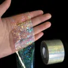 Stickers Decals 120m * 4cm broken glass sticker foil paper nail art sticker transfer holographic design DIY nail sticker 230718