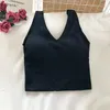 Strój jogi bezproblemowy pionowy pasek sportowy stanik stanik beauty back crop top z klatką piersiową fitness bieliznę szerokie paski bezprzewodowe bralette