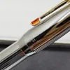 High Quality Silver Gold Ag925 Roller ball pen with gem school office stationery classic Writing ball pens for business Gift302L