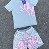 Mens Syna World Tshirts Set 5a tee tryckt designer t -shirt kort y2k tees SYNA World Graphic Tshirt and Shorts Hip Hop