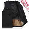 Gilet da uomo 2023 Autunno Inverno Con Scollo A V Cappotto Senza Maniche Maschile Gilet Caldo Gilet In Pile Abbigliamento Uomo Giacche Spesse D362