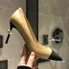 Designer Damen Perlen Stiletto High Heels Sommer Frühling Sexy Mode Klassisch Farbabstimmung