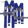 Tirantes Vintage Floral Suspender Bowtie Sets Hombres Mujeres Niño Niña Niños Fiesta Boda correas Tirantes Algodón Mariposa Hombre Pantalones Accesorios 230718