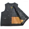 Hommes gilets 2023 hommes automne hiver cachemire sans manches vestes mâle col en v laine gilet manteaux épais chaud gilets vêtements D356