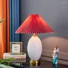 Tafellampen Moderne Minimalistische Keramische Lamp Voor Slaapkamer Woonkamer Nachtkastje Studie Bureau Led Night Home Decor Luxry E27