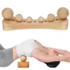 Masajeador de espalda Psoas Masaje de liberación muscular 6 Cabezales de masaje Herramienta disponible Alivio de la fatiga Relajación corporal Punto de activación Masajeador de terapia de madera 230718