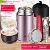 Thermos Food Thermal Jar Soup Gruel 304 Contenitore per il pranzo sottovuoto in acciaio inossidabile Contenitore per thermos isolato per ufficio Contenitore per il pranzo isolato da campeggio 230718