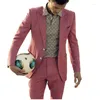 Ternos masculinos lindos rosa masculinos, usar smoking, smoking para formatura de casamento, smoking, lapela, homem, blazer, traje, jaqueta, calças masculinas