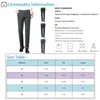 Herenkostuums Business Casual Verticale Streep Straight Leg Broeken Broeken Mannelijk Pak Ademend