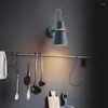 مصباح الجدار الحديث معكرون القرن LED LED الألومنيوم غرفة المعيش