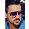 Sunglasses MIZHO Tony Stark Square Men Brand Designer Retro Gradient Whole Glasse Shades Eyewear de sol UV400 230718