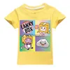 T-shirts Meninos T-shirts Cartoon Lanky Box Bonito Impressão Manga Curta Meninas Roupas Verão Casual Moda Engraçado Algodão Crianças Tops Tee x0719