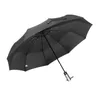 Parasol 1-2 Speople duży wiatr odporny na automatyczny parasol Trzech składanych mężczyzn i kobiet silny wiatroodporny parasol 10k