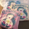 Sweats à capuche pour femmes Sweats à capuche pour femmes Série lait en peluche épaissie pull à col rond automne et hiver dessin animé coréen conception unique sens étudiant Z230719