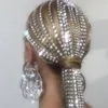 Stonefans Long Tassel Rhinestone Head Chain Headwear for Women Crystal Wedding Hair Accessories Bridal Headband Jewelry2106