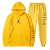 Sweatpants och Hoodie Set Tracksuit Men Hooded Sweatshirt Pants Pullover Suit Casual Clothe SSSS