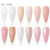 Nail Treatments White shiny color rubber based gel 35g nail supplies used for professional shiny pink camouflage color coating soap gel nail polish 230718