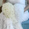 Fiori da sposa Bouquet a mano Fatto a mano Bellezza da sposa Perla Sposa Fiore Accessorio per feste La sposa