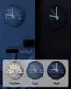 Wall Clocks Wood Grain Retro Home Word Shabby Luminous Pointer Clock Ornaments Round Silent Living Room Office Decor