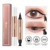 Eye ShadowLiner Combination OCHEAL eyeliner líquido preto à prova de água secagem rápida dupla maquilhagem 230719