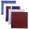 Mouchoirs 5 pièces assorties pour hommes poche carré mouchoir en soie ensemble coloré grands accessoires cadeau fête 230718