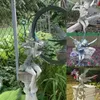Garden Decorations Flute Fairy Flower Fairy Statue Garden Decoration Angel Wing Harts Craft Decoration 230718