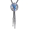 Bolo Ties European and American new style bolo tie animal elf elk fashionable men's leather cord necklace HKD230719