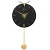 Horloges murales nordique horloge silencieuse salon moderne grande cuisine pendule luxe Reloj De Pared décor minimaliste WK50WC