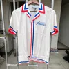 Mens Casual Shirts Zebra Print Casablanca Summer Shirt rosa halsringning Y2K Shopping Fashion Graphic One Day 230718