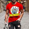 T-shirts pour hommes Y2K Anime Vêtements d'été T-shirt surdimensionné pour hommes Mazingers Z T-shirts graphiques 3D Harajuku Streetwear Tops à manches courtes T-shirts 230719