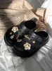 Zomer dames slipper tuin buiten veelzijdige eva dikke zool schoenen gaten anti-slip uitgeholde strand sandalen vrouwelijk 230 6867