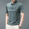 Męskie koszulki Casumanl marka inteligentna swoboda mężczyźni 2023 Letnie oddychanie cienki krótkie koszulę mody tee biznesowe Tops