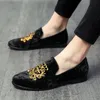 GAI GAI GAI Wedding Dress Casual Men Loafers Big Size Lazy Peas Embroidery Moccasins Shoes Suede Leather Shoes Zapatos 230718