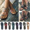 Vrouw kleur zomer bijpassende Romeinse touw knoop strand teen sandalen mode comfortabele vrouwen plus size schoenen 230718 399