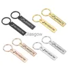 Car Key Two Sides Customized Keychain for Car Plate Number Personalized Gift for Girlfriend Boyfriend Antilost Keyring Key Chain x0718